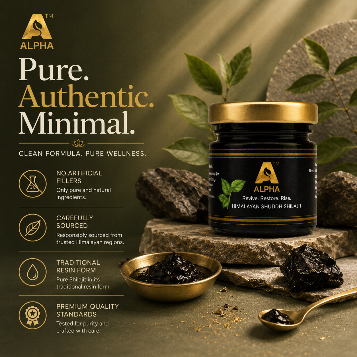 Alpha Shilajit Resin
