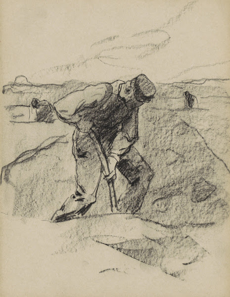 Drie gravende heiwerkers 1884 1887