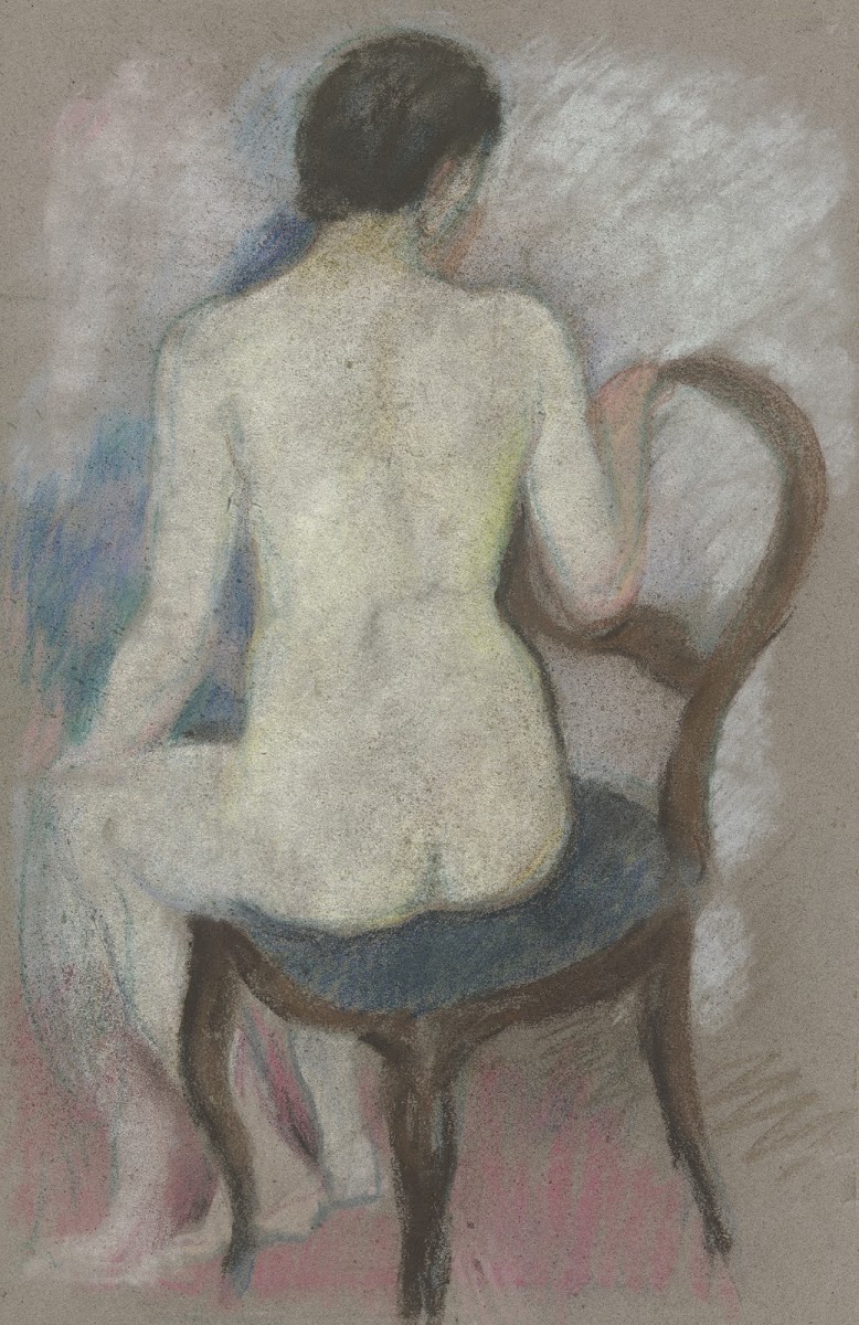 Nude on chair 1909 1910