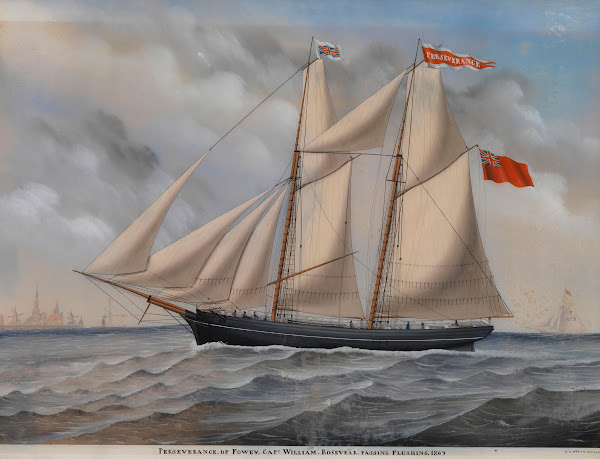 Englische Brigg Perseverance of Fowey 1869