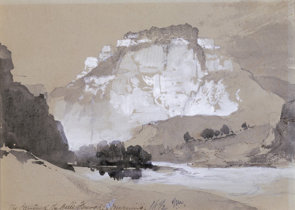 The Cañon Of The Belle Fourche Wyoming 1892