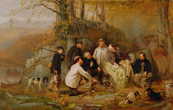 Claiming The Shot A Group Of Portraits After The Hunt In The Adirondacks 1865