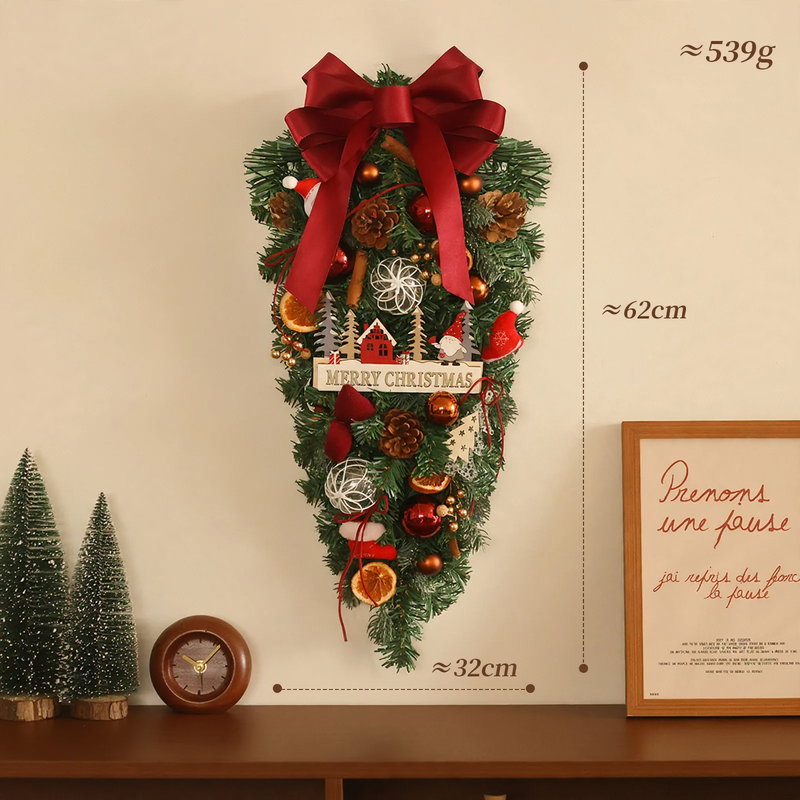 Christmas wreath for door and tree decoration