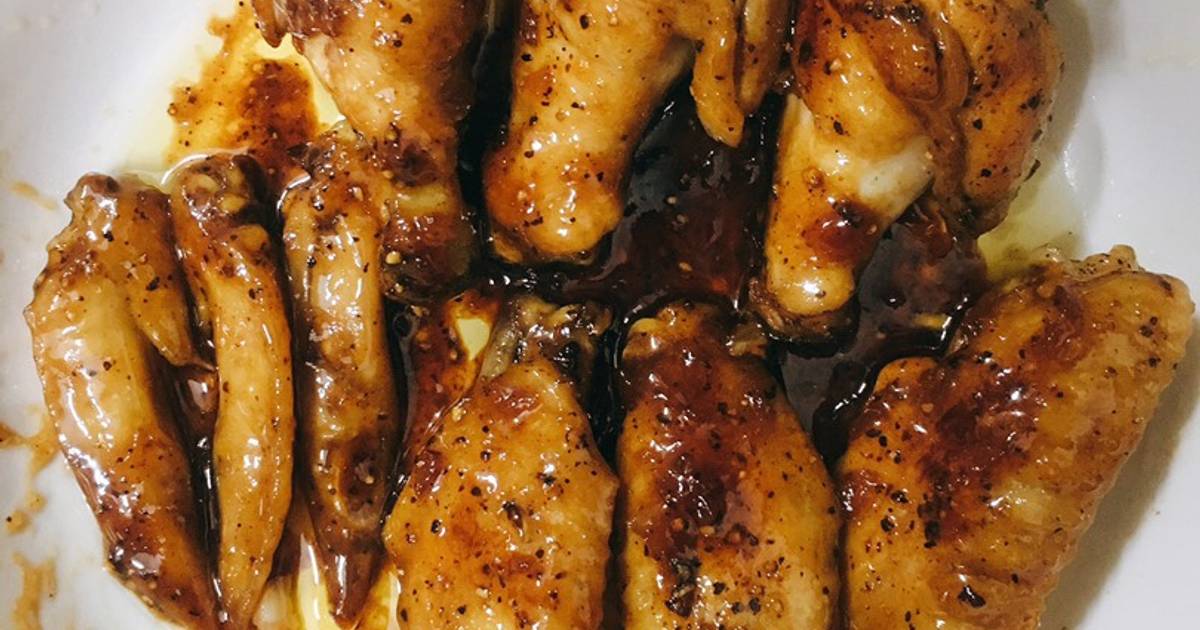Cánh gà chiên sốt mật ong