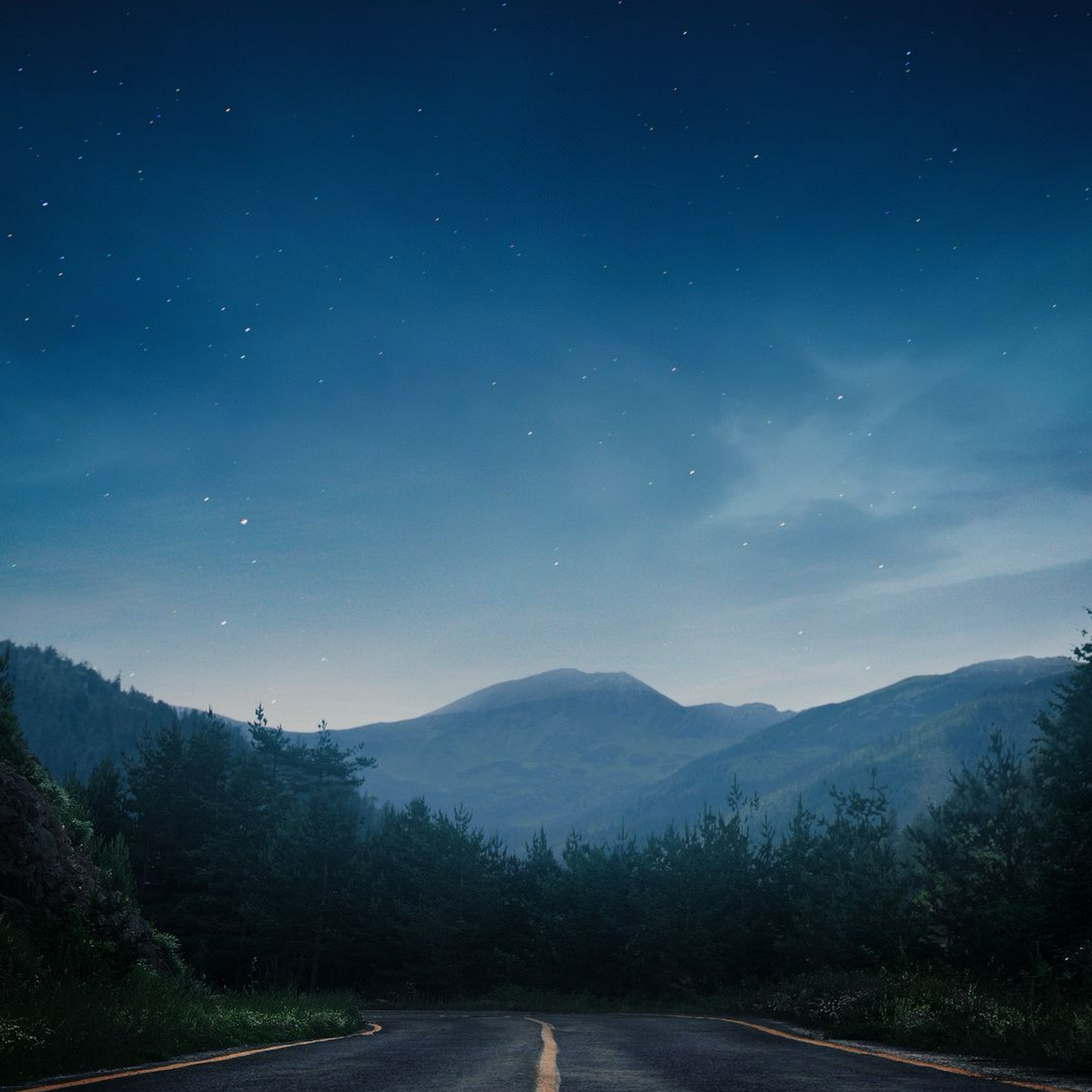Download Lonely Road Under Twilight Sky Full HD iPhone