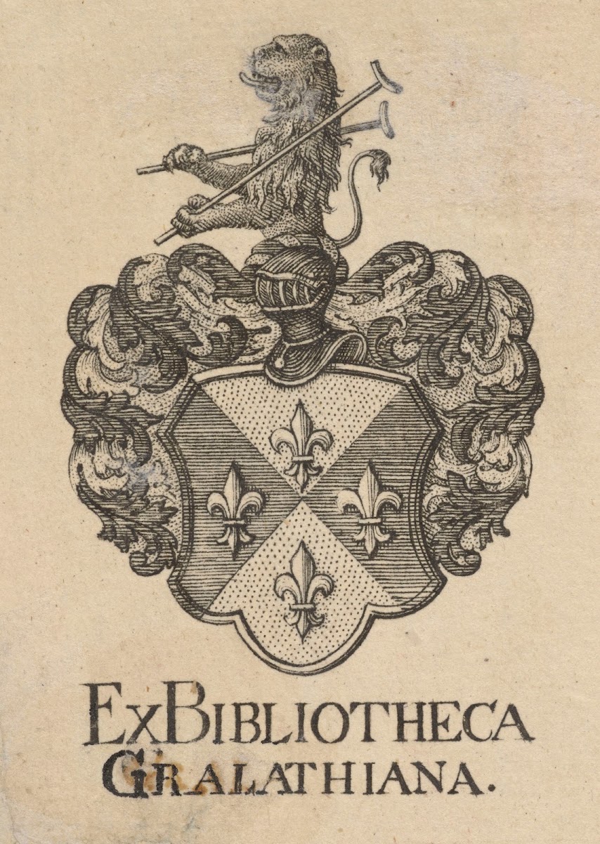 Bookplate of Daniel Gralath 1770   1790