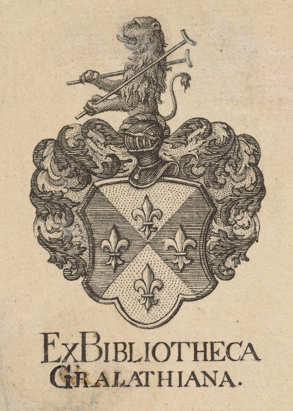 Bookplate of Daniel Gralath 1770   1790
