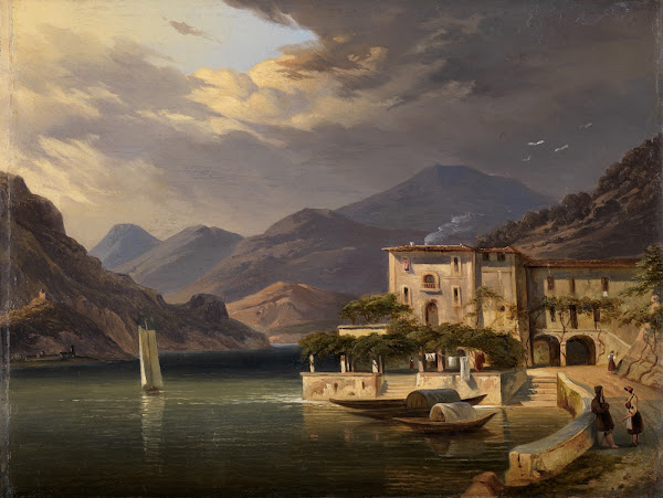 Blick auf Bellaggio am Comersee 1852