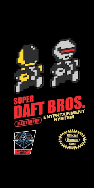 Daft Punk, Music, 8-Bit, Pixel Art, Minimalism 4K Wallpaper Background