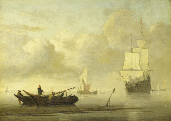Ships near the Coast during a Calm c 1650   c 1707