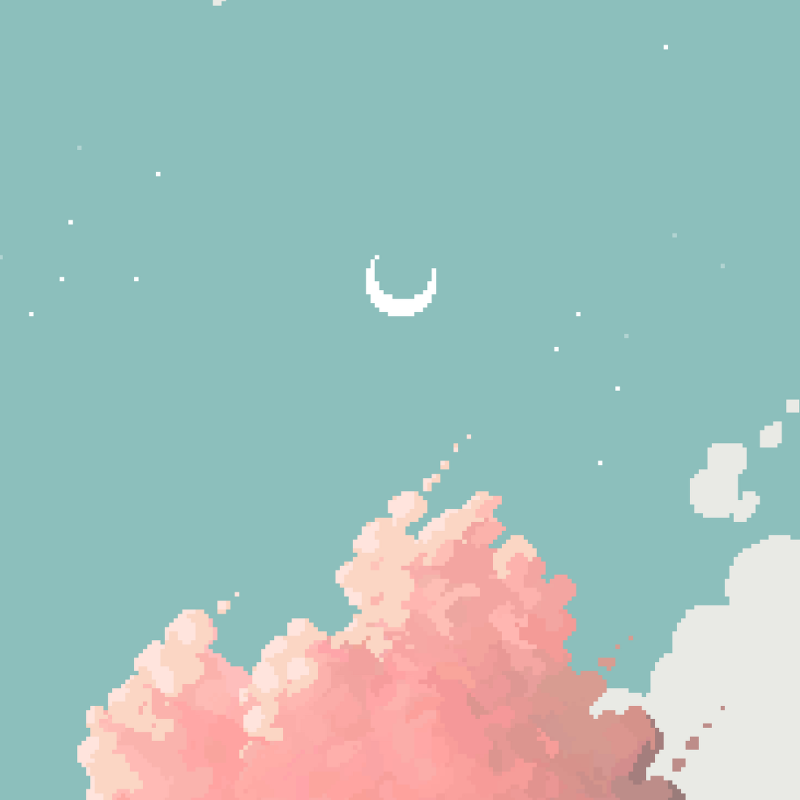 Download Sky, Pixel Art, Digital Art, iPhone