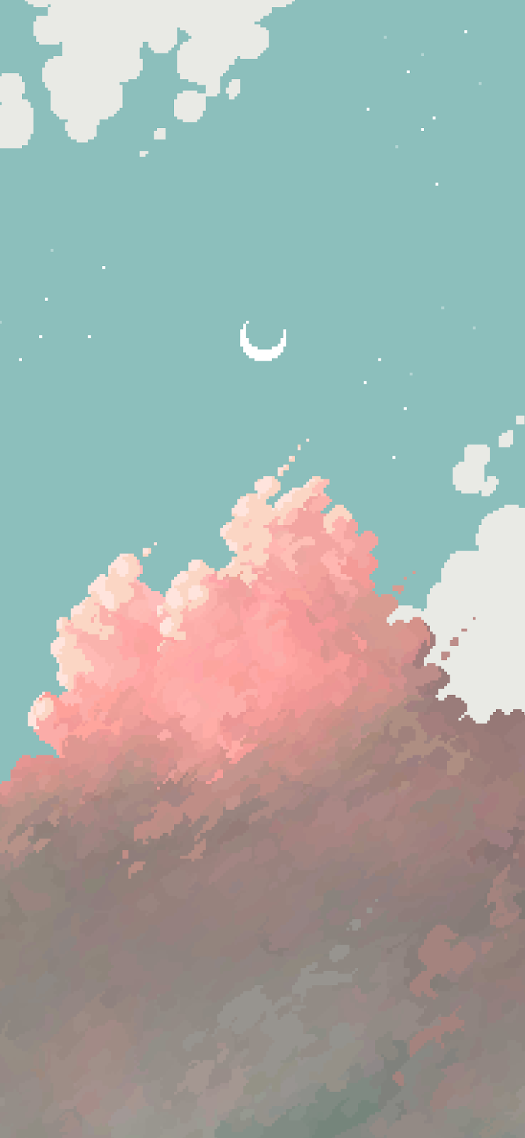 Sky, Pixel Art, Digital Art, iPhone Wallpaper Background