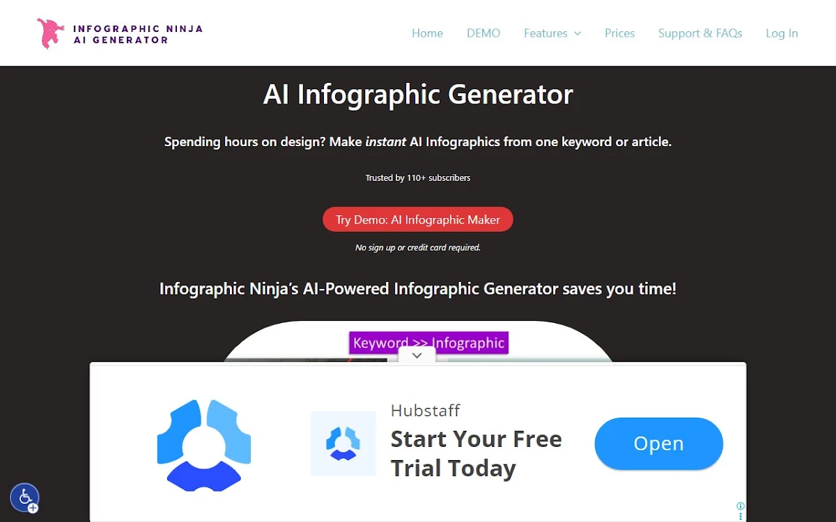 Captura de Infographic Ninja