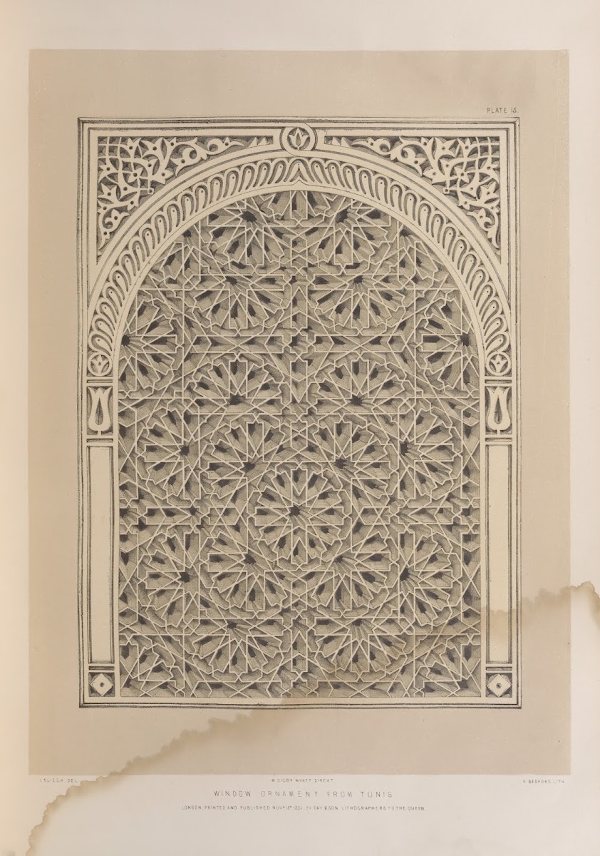 Window ornament from Tunis 1851   1853