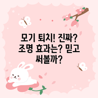 모기퇴치조명, 효과가 있는가, 어떻게 작동하나, 모기 퇴치 방법, 왜 모기퇴치조명을 사용하나