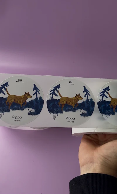 Labels on Rolls printed in Melbourne by Sticky Sitch