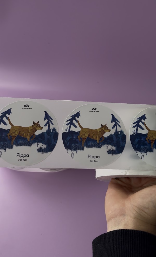Labels on Rolls printed in Melbourne by Sticky Sitch