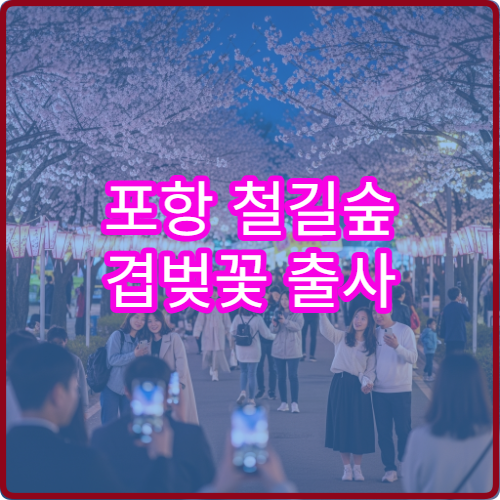 포항 철길숲 겹벚꽃 출사 황금 시간 사진작가 추천 핑크빛 스팟