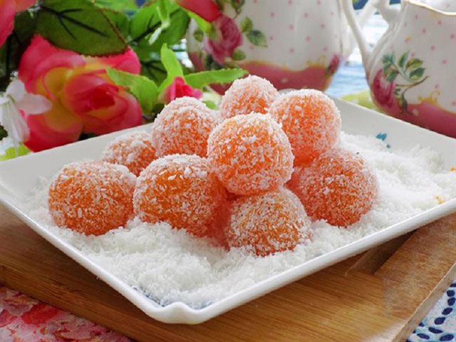 Mứt Xoài Bi Lăn Dừa Dẻo Thơm