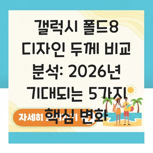 갤럭시 폴드8 디자인 두께 비교 분석