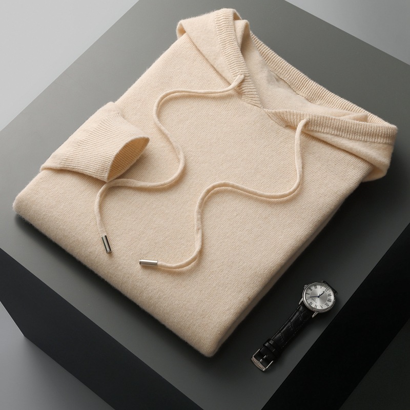 Men's Cashmere-Wool Blend Hoodie
