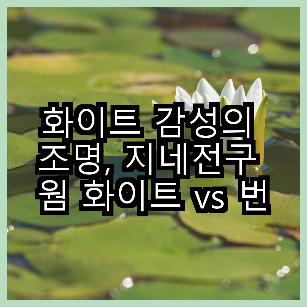 화이트 감성의 조명, 지네전구 웜 화이트 vs 번개표 12W 화이트, 어떤 선택이 더 특별할까요? 썸네일