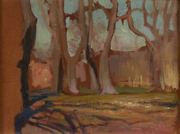 The Planty Park in Krakow in Spring 1905