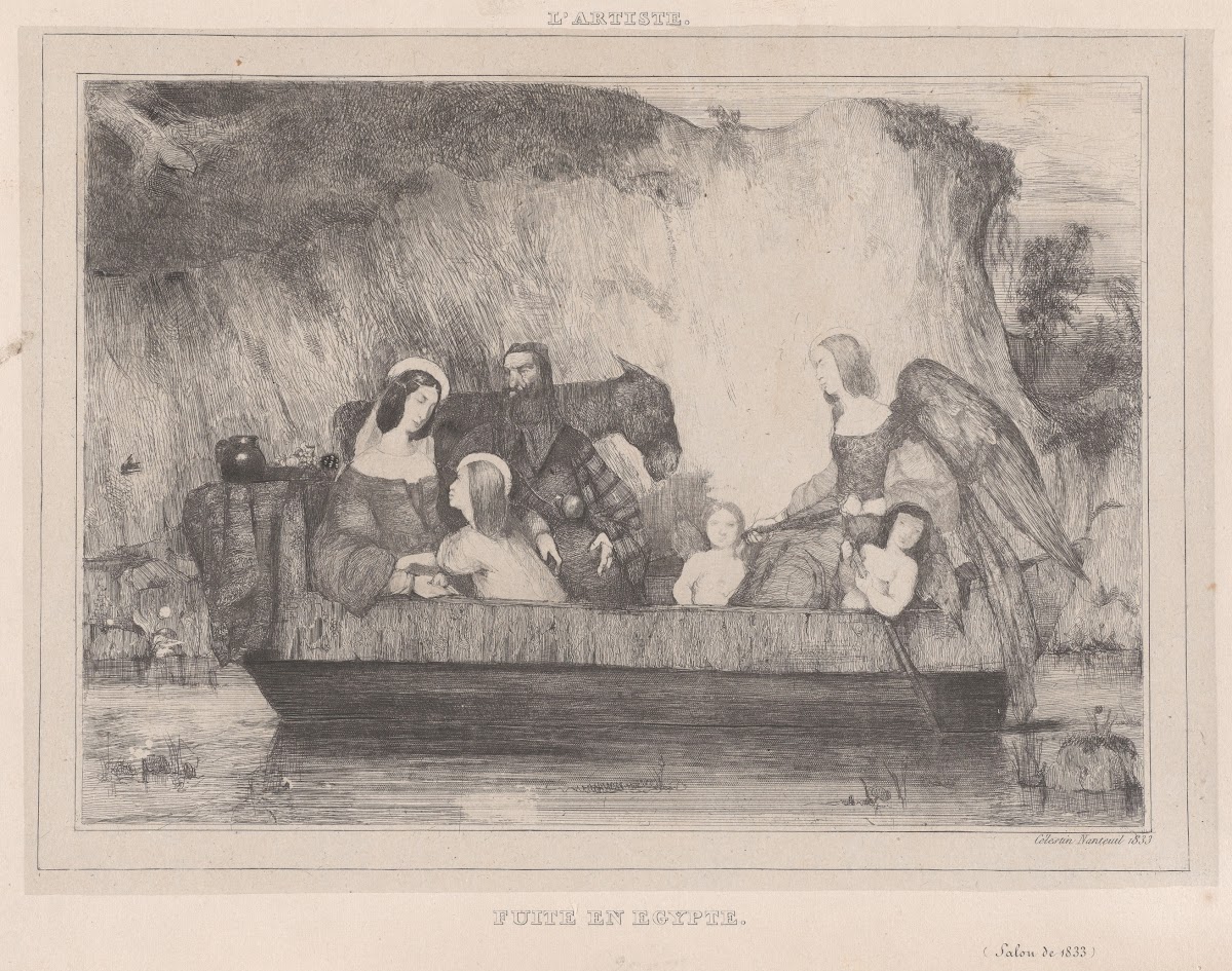 Flight from Egypt from LArtiste 1833