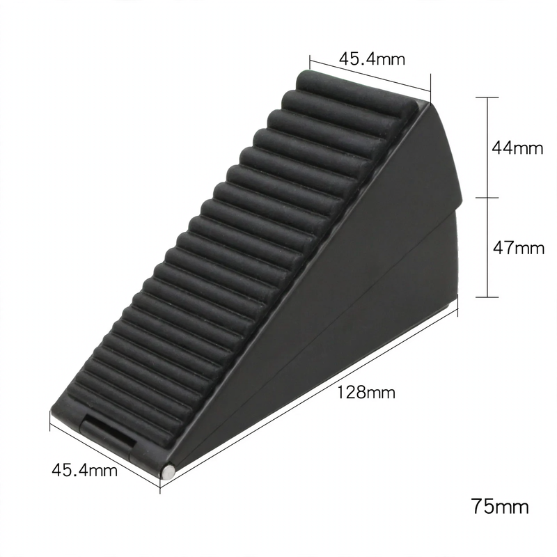 Cushioned door stopper made of stainless steel