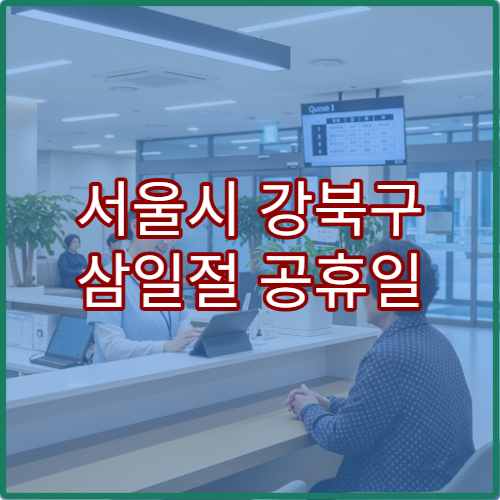 서울시 강북구 삼일절 공휴일 대체공휴일 진료 병원 어디? 연휴 문 여는 곳·응급실 운영 시간 확인