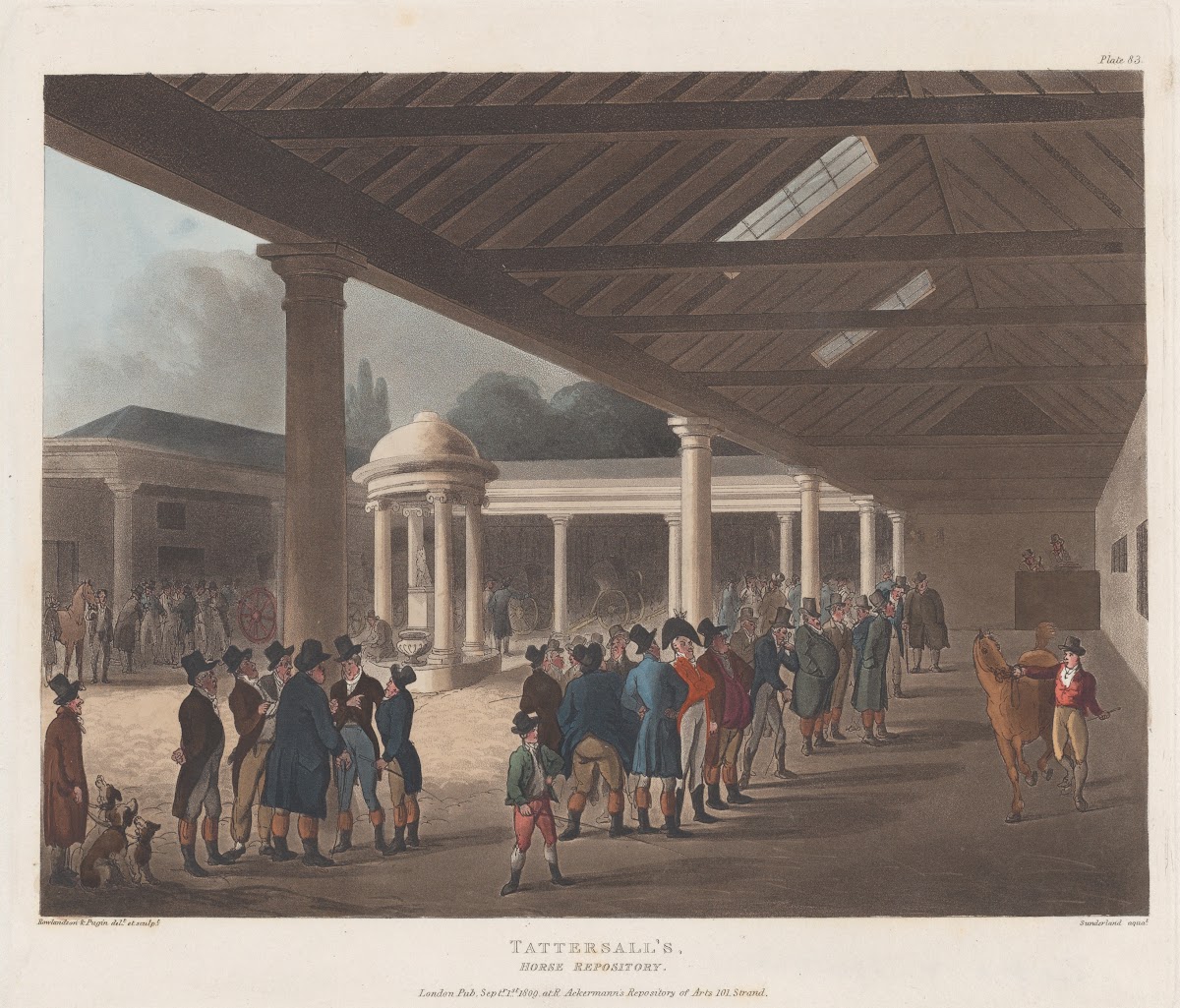 Tattersalls Horse Repository Hyde Park Corner 1809
