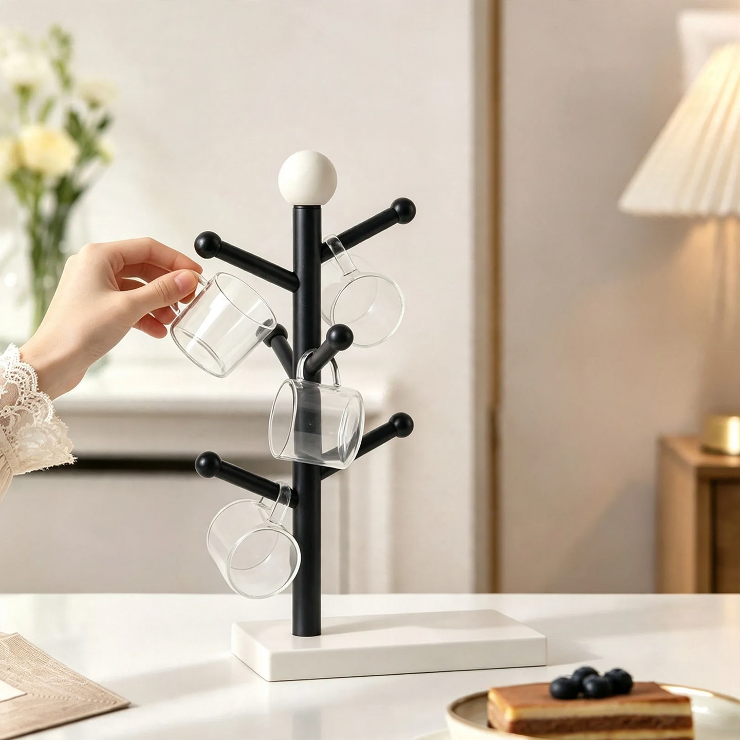 Spherical Mug Holder for Countertop