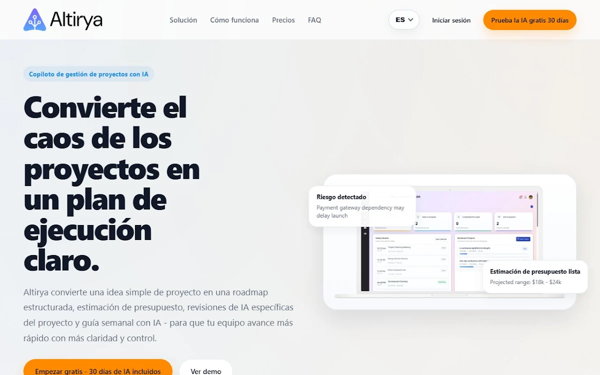 Captura de AI Pro Management