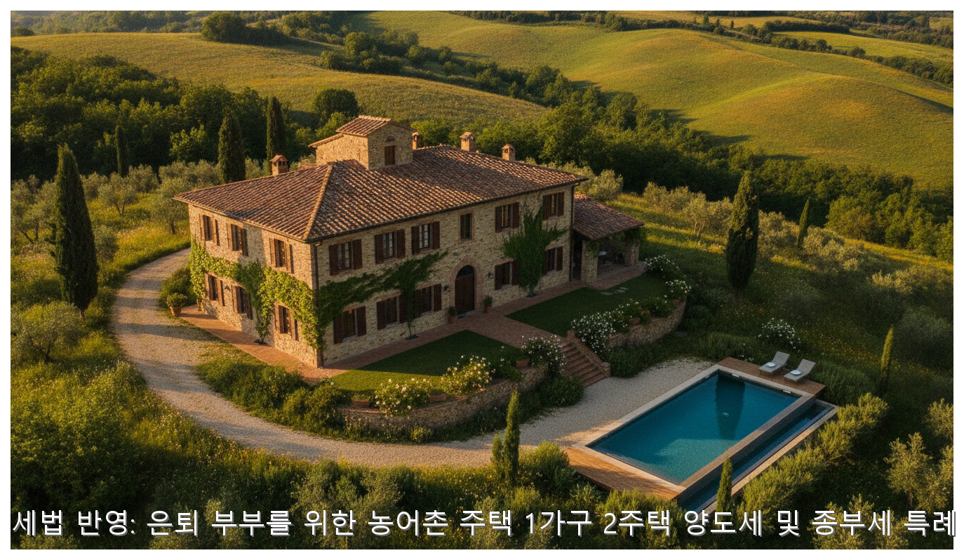 2026 농어촌 주택 세금 혜택 가이드 핵심 안내 및 분석 인포그래픽 (2)