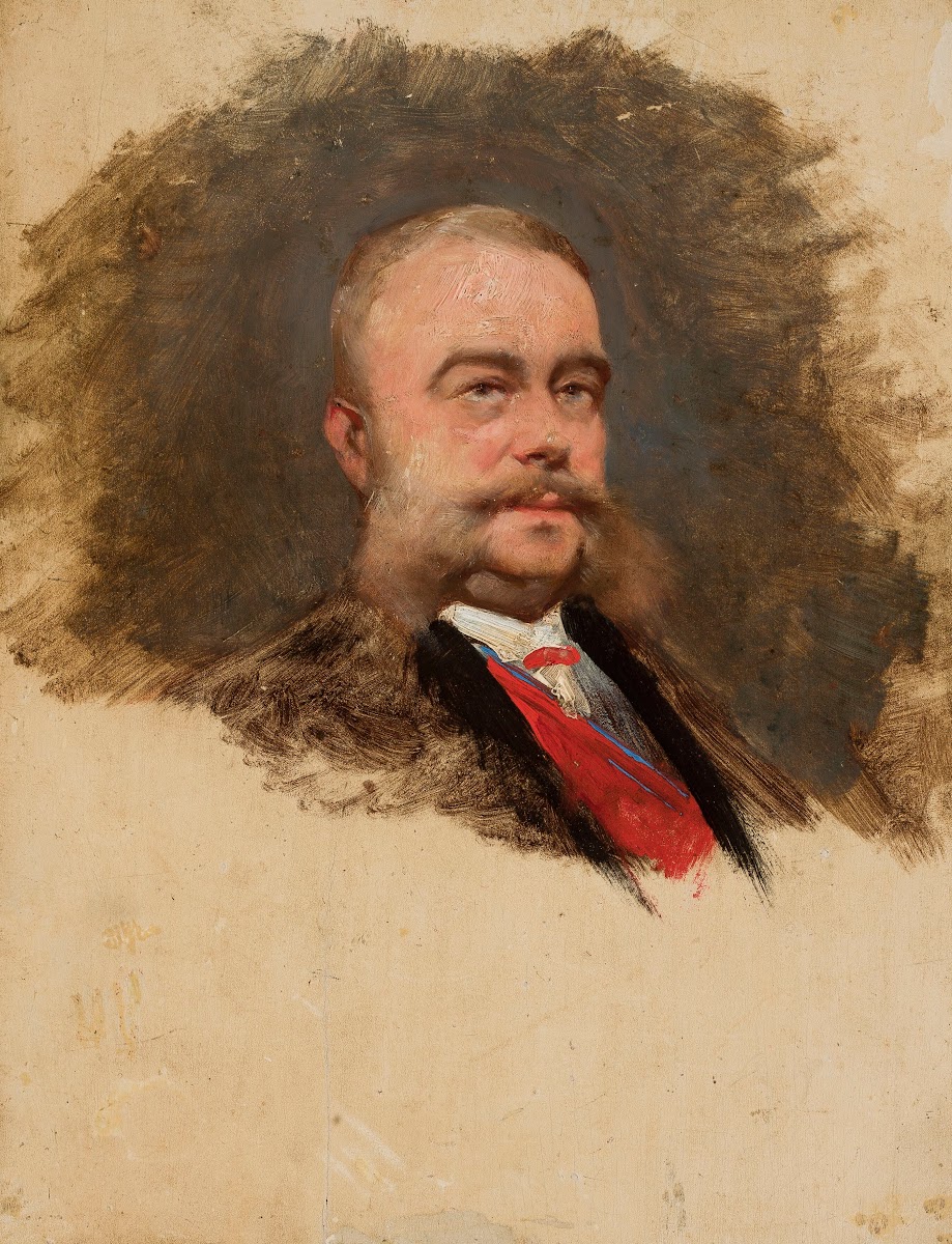 Portrait of an old man sketch 1880 1900