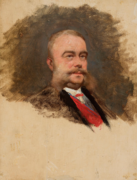 Portrait of an old man sketch 1880 1900