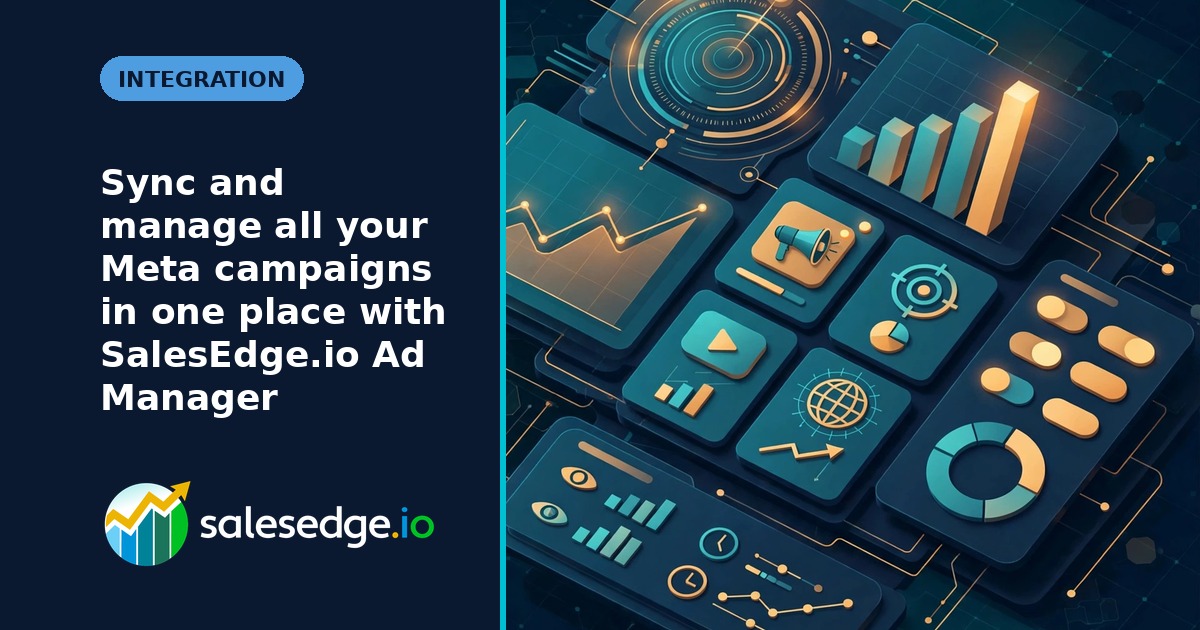 Sync and manage all your Meta campaigns in one place with SalesEdge.io Ad Manager