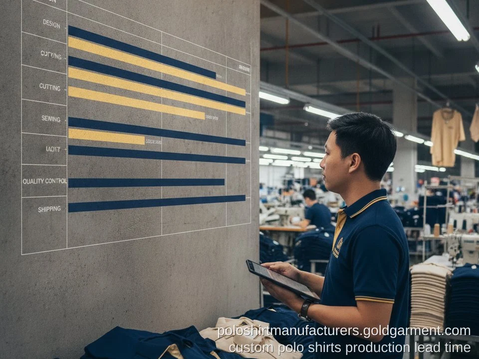 custom polo shirts Production Lead Times: Planning Your Manufacturing Schedule - Gold Garment Vietnam