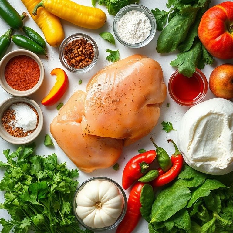 Ingredients for Sweet and Spicy Jalapeno Peach Chicken in One Pan! – Quick, Homemade & Delicious