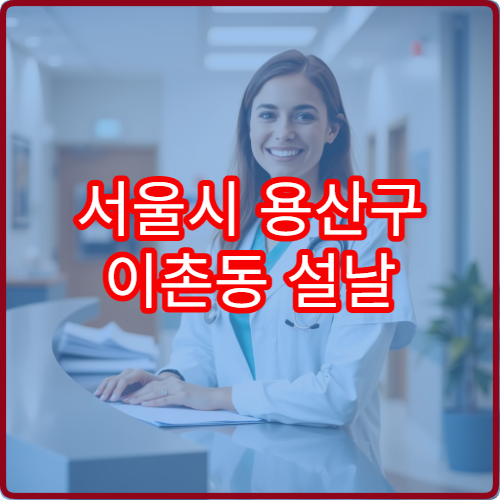 서울시 용산구 이촌동 설날 명절 연휴 당직약국 이촌한강공원·국립중앙박물관 주변 야간 응급약 구매 가능