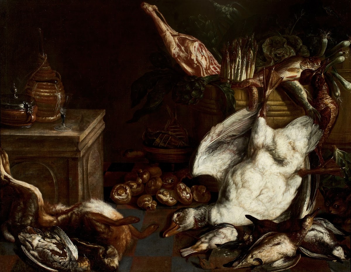 Still life with mushrooms