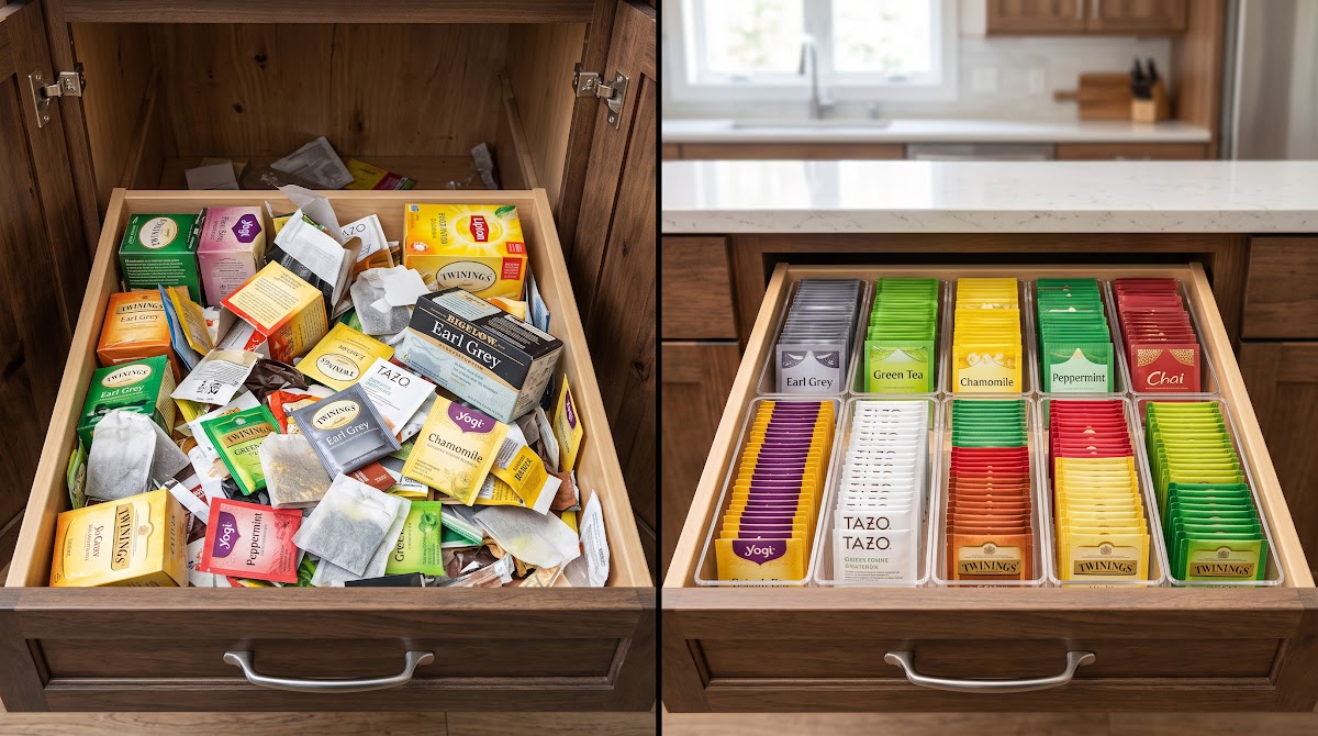 Best Tea Bag Organizers for Kitchen Cabinets (2026) - BEFORE-AFTER / FINAL VERDICT