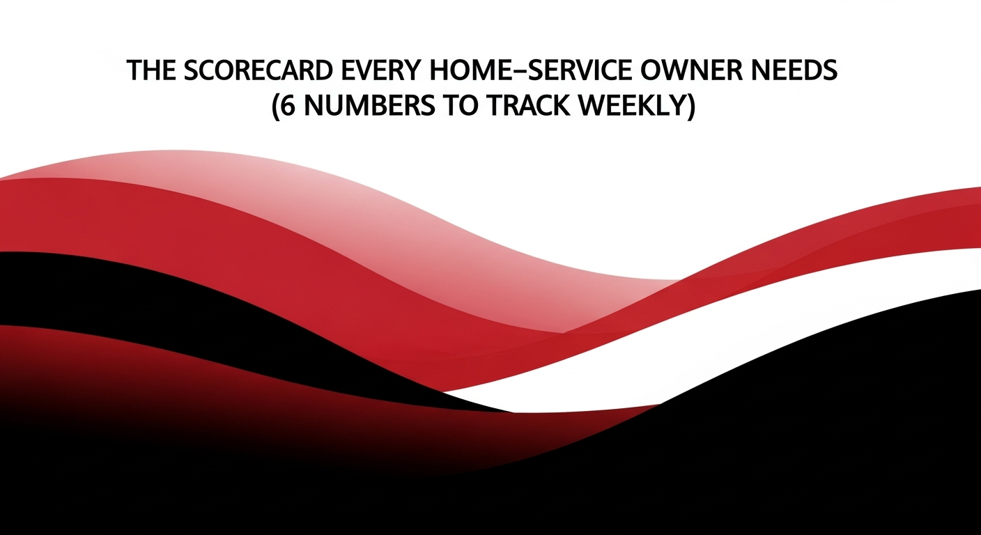 The Scorecard Every Home-Service Owner Needs (6 Numbers to Track Weekly)
