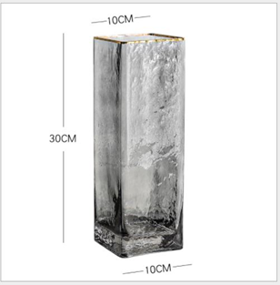 Cylinder Glass Vase Pasu Kaca Jernih