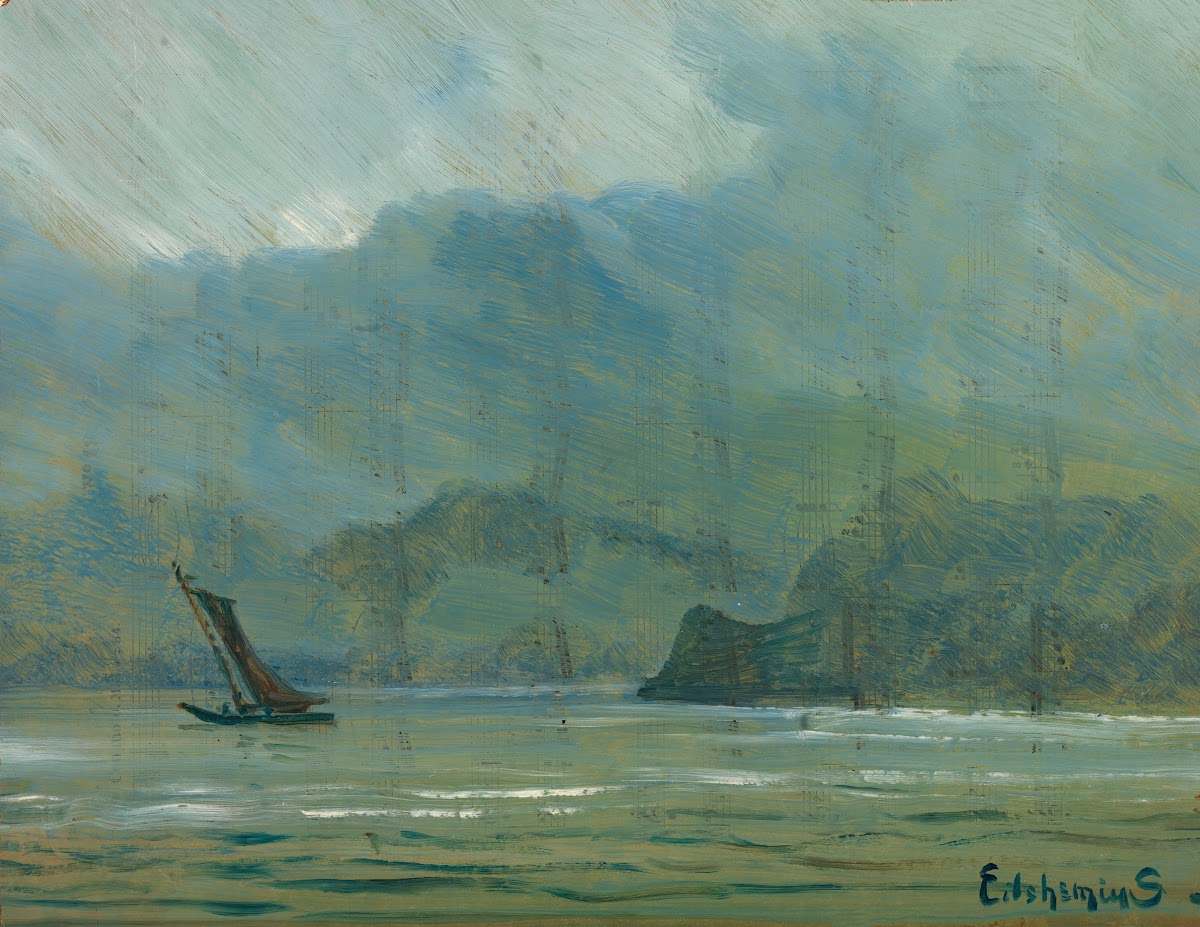Pale Blue Landscape
