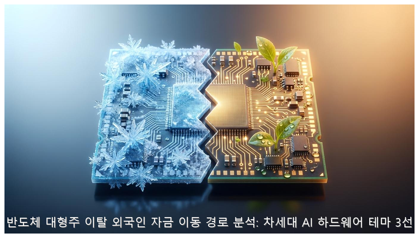 반도체 이탈 외국인 자금: AI 하드웨어 3선 분석 핵심 안내 및 분석 인포그래픽 (3)