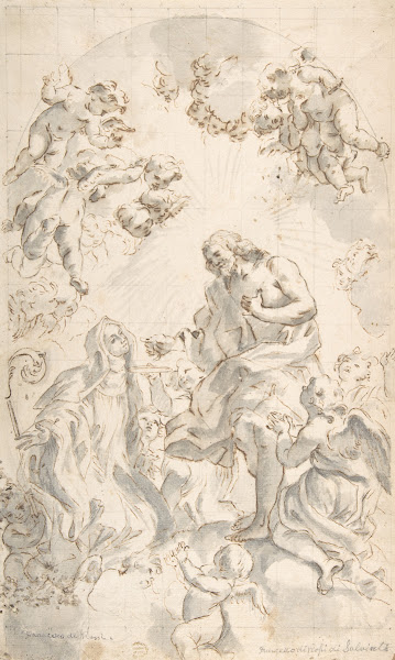 Christ Giving the Host to a Holy Abbess 16391709