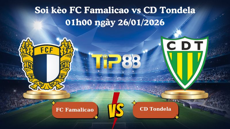 soi kèo FC Famalicao vs CD Tondela 01h00 ngày 26/01/2026