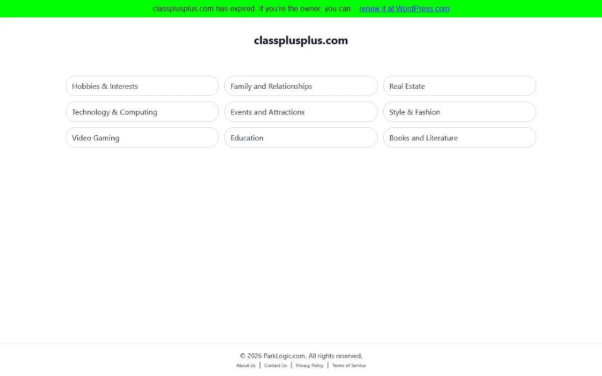 Captura de ClassPlusPlus.com