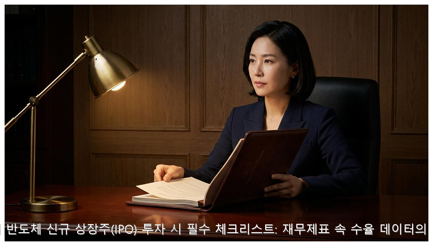 해외 반도체 신규 상장주(IPO) 투자 시 필수 체크리스트: 재무제표 속 수율 데이터의 진실 핵심 안내 및 분석 인포그래픽 (3)